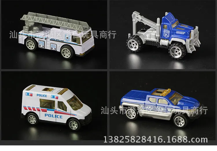 Мини SWAT металла автомобиля 1: 64 камуфляж Полицейская машина раздвижные модели Детская развивающая игрушка машина