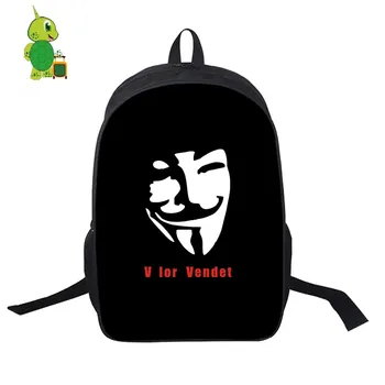 

V for Vendetta Backpack Women Men Daily Backpack School Bags for Teenagers Students Laptop Backpack Casual Travel Bags