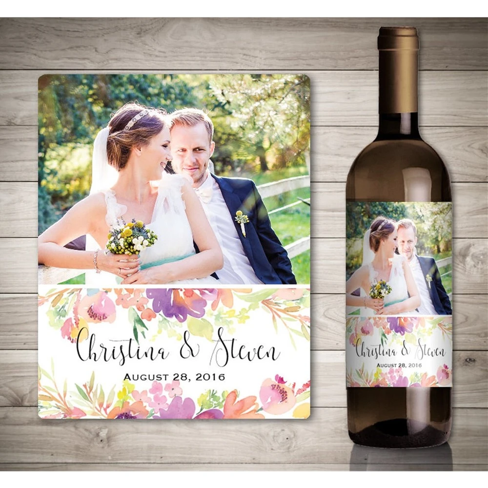 Personalize Wedding Anniversary Wine Label, Wine Bottle Label, Customized Anniversary Wine Label, Special Wine Bottle Stickers