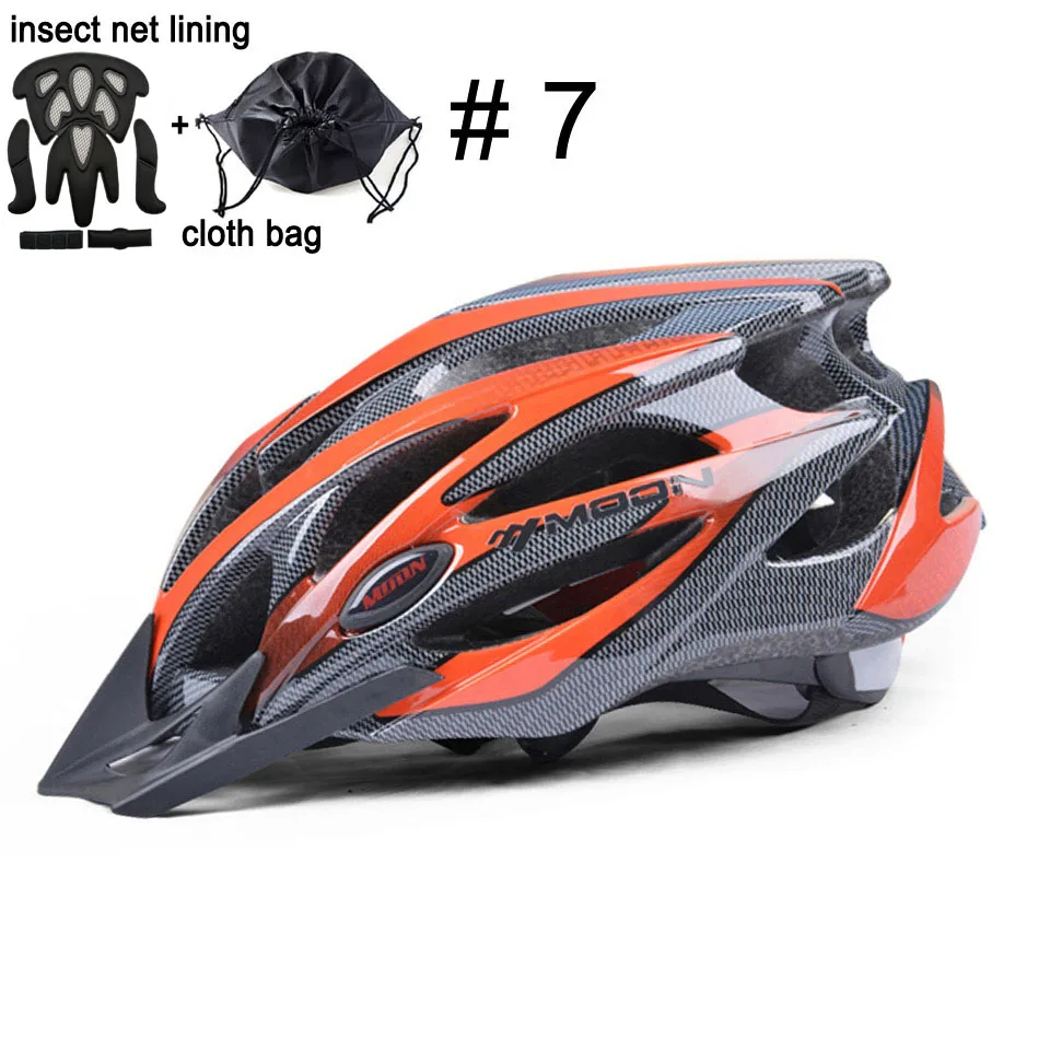 MOON велосипедный шлем In-mold велосипедный шлем ультралегкий цельный дорожный горный велосипедный шлем 52-64 см - Цвет: Upgrade Color 7