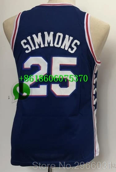 А+++ качество Молодежный#25 Бен Симмонс 21 Joel Джерси embiid Philadelphia - Цвет: Youth kids