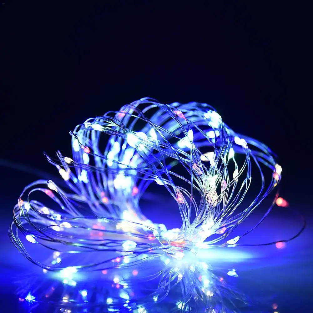 

DIY New Water Self-powered New Gadgets 10M 100LED 8 Mode Adjustable Light String With Remote Control Energy Saving Led Light