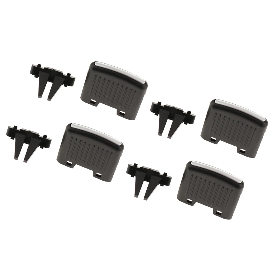 Pack of 4 Front Row Fresh Air Grille Clips Air Conditioning Vent Outlet Tab Clip for VW Sagitar