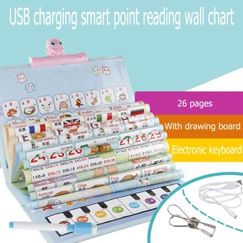 

Early Childhood Educational English Dot Reading Toys USB Rechargeable Smart Drawing Sound Wall Chart Kids Toys