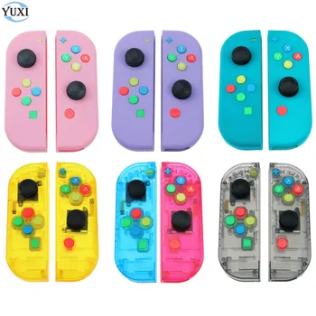 

YuXi For Nintend Switch NS NX Joy Con Replacement Housing Shell Cover For Joy-Con Controller Housing Case Clear Black Green