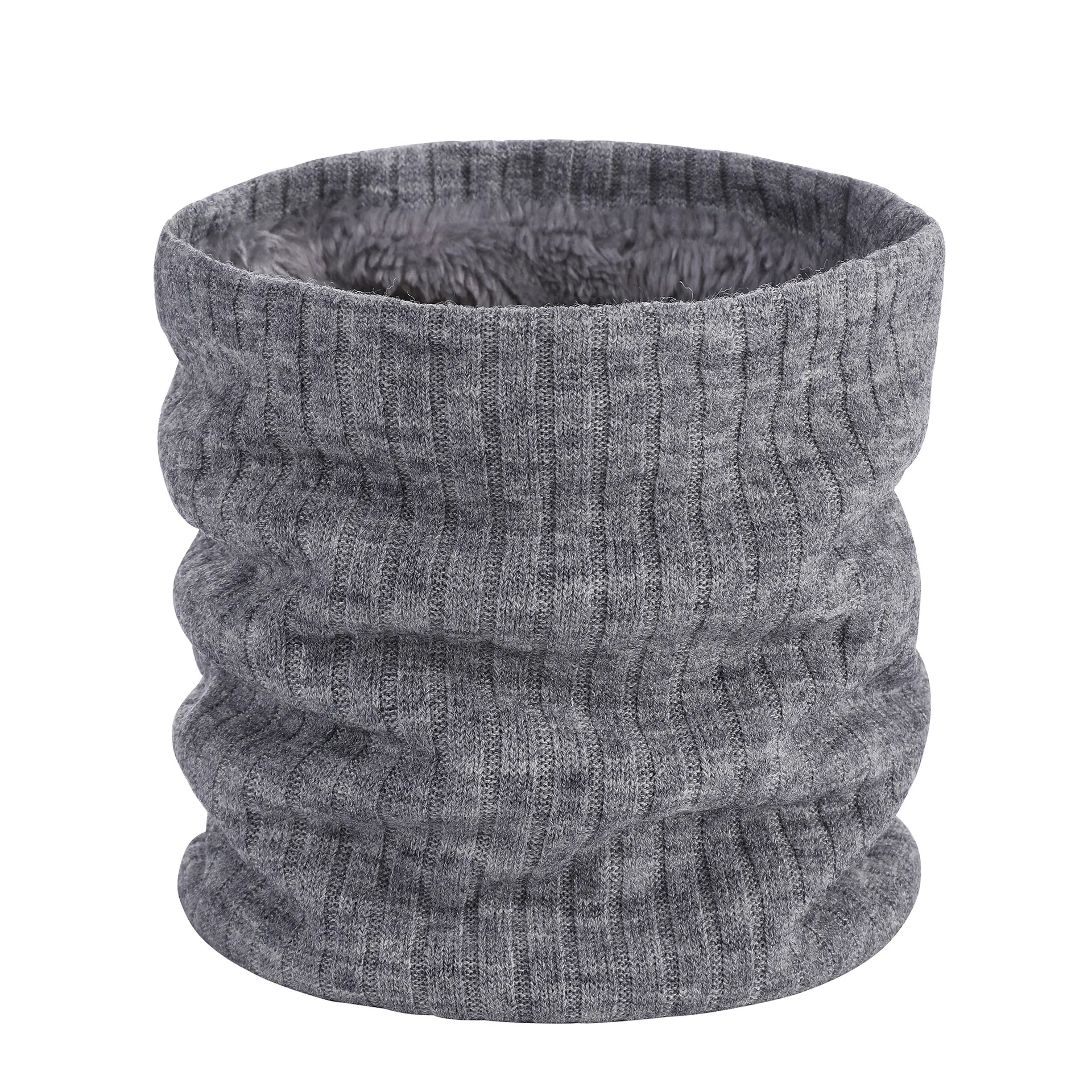 Knitted Scarf Neck Wrap Winter Knitted Plush Thick Neck Scarf Women Men Cashmer-Like Collar Warm Rings Scarves Outdoor Sport Men Collar Infinity Snood knitted scarf,neck wrap