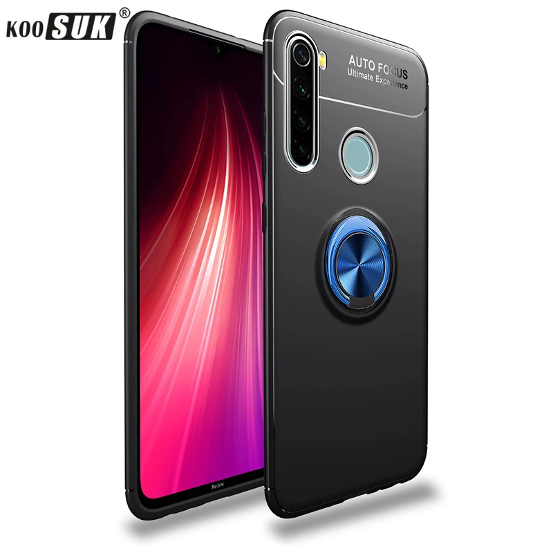 

Luxury Soft Silicone Case For Redmi Note 8 Pro Rotating Car Magnetic Bracket Cover Coque For Xiaomi Redmi Note 8 Pro Phone Bags