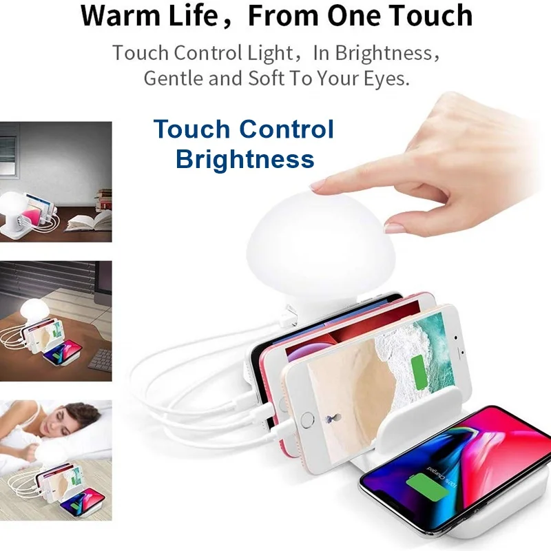 Tongdaytech Qi Быстрое беспроводное зарядное устройство для Iphone X 8 11 Pro Max Мульти Usb быстрая зарядка зарядное устройство Подставка для samsung S10 S9 S8 Xiaomi