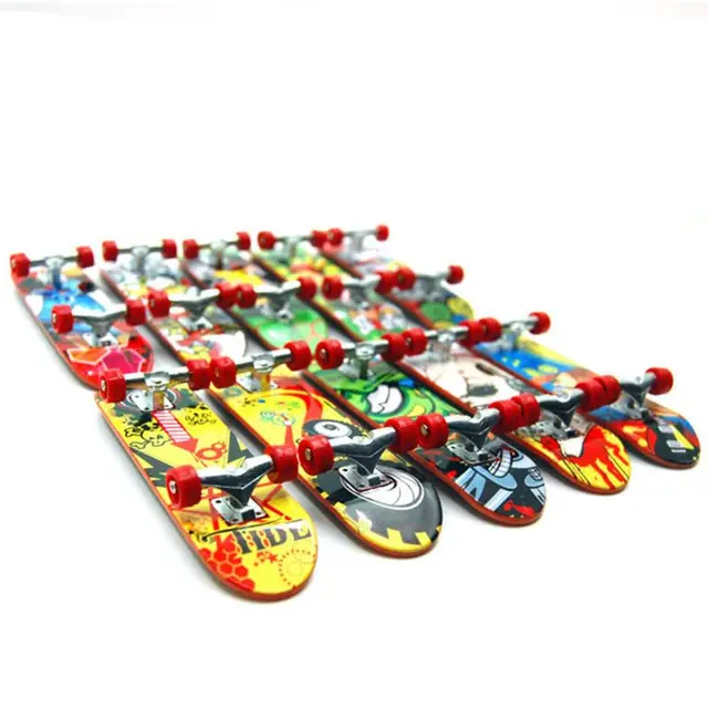2PCS Finger Board Tech Mini Skateboards Alloy Stent Party Favors Gift 1