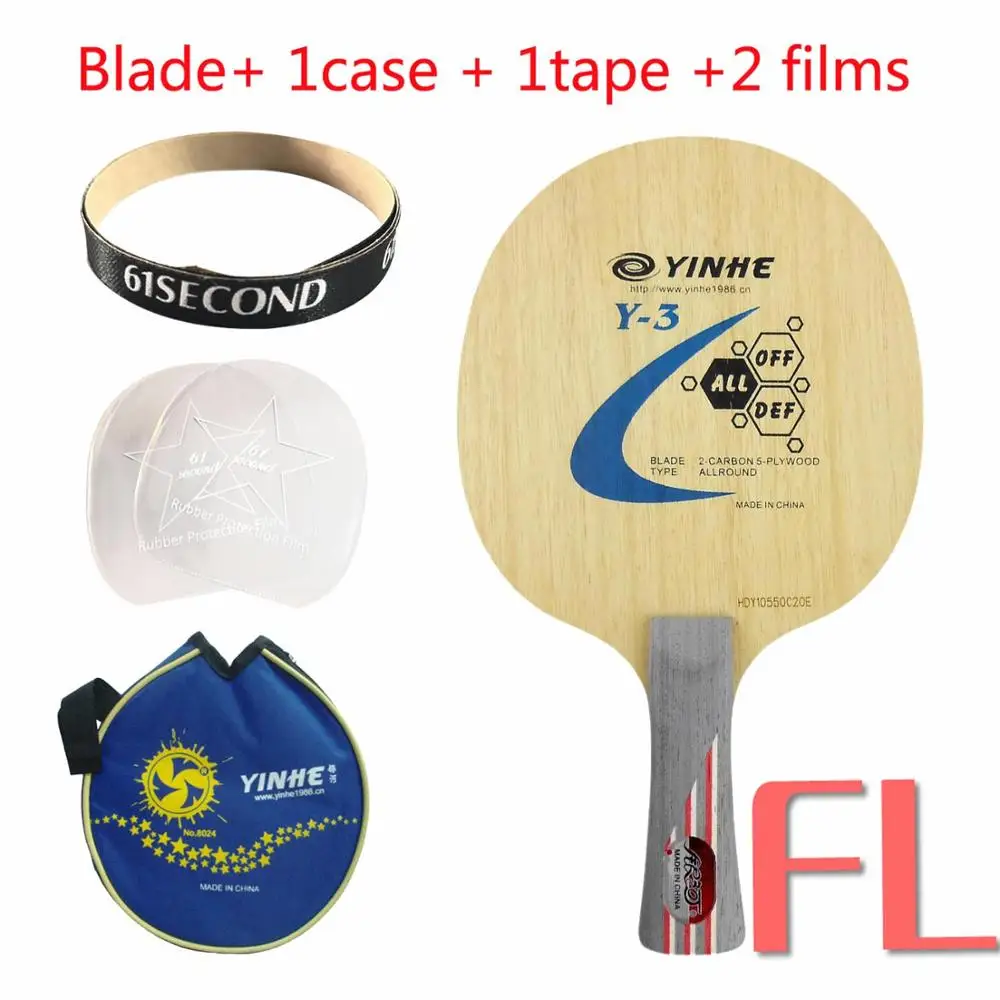 FL with Y 1case Yinhe Млечный Путь галактика Y-3 Y3 Y 3 настольный теннис пинг понг лезвие - Цвет: FL with Y 1case