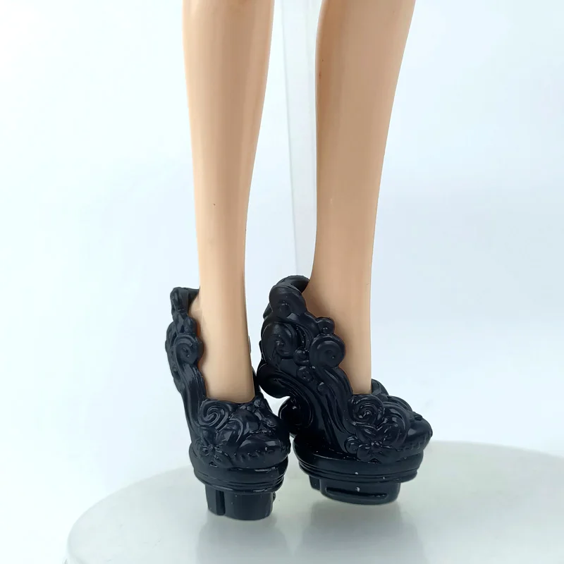 1 пара кукольных туфель для куклы Monster High, обувь на высоком каблуке, аксессуары для кукол, ботиночки для 1/6, монстр демон, куклы для девочек, игрушки сделай сам