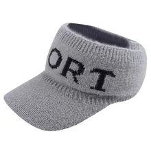 Модная женская бейсбольная кепка, зимняя теплая вязаная кепка без короны,, весна-осень, новая простая модная шапка