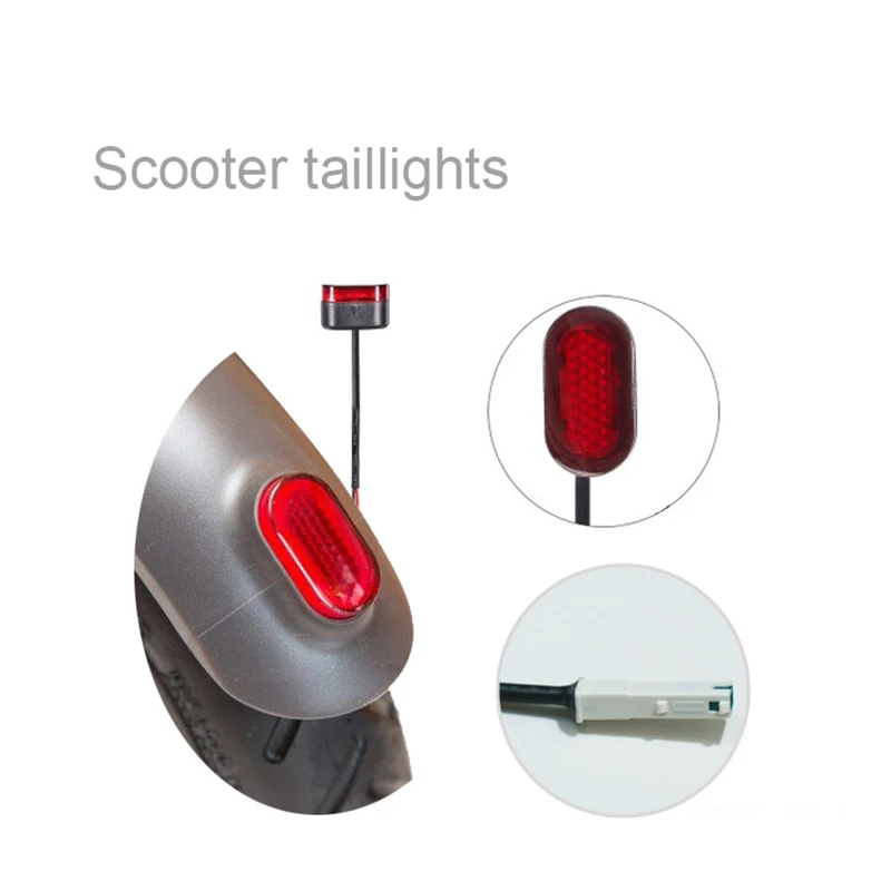 

Hot SaleTaillight Rear Tail Light for M365 Electric Scooter Stoplight Brake Lamp with 12 Inch Length Wire G66