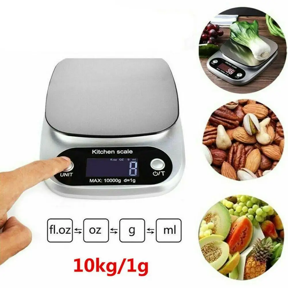 

Precision Electronic kitchen scale 3/5/10KG/1G LCD Drip with scale Coffee Scale Household Digital Timer Balance weight B9W0