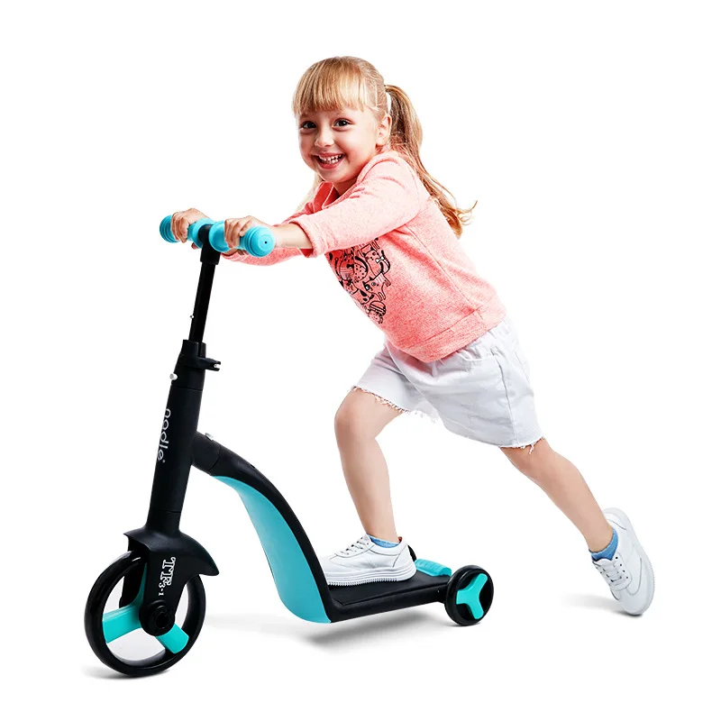 Детский скутер трехколесный велосипед 3 в 1 балансировочные игрушки для катания