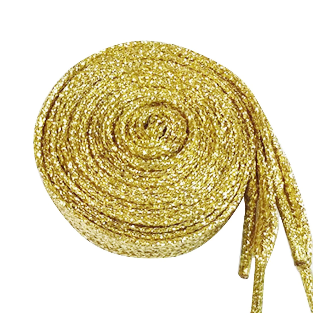 

Double Flat Metallic Glitter Shoelace Canvas Sneaker Shoe Laces 1Pair 120cm Pearlized Colors 8 Colors