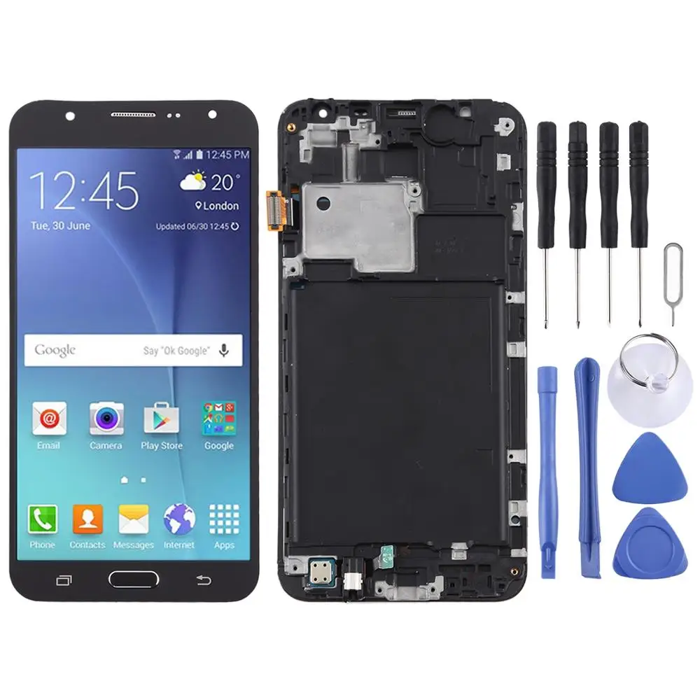 TFT материал ЖК-экран и дигитайзер полная сборка с рамкой для Galaxy J7 (2015)/J700F |
