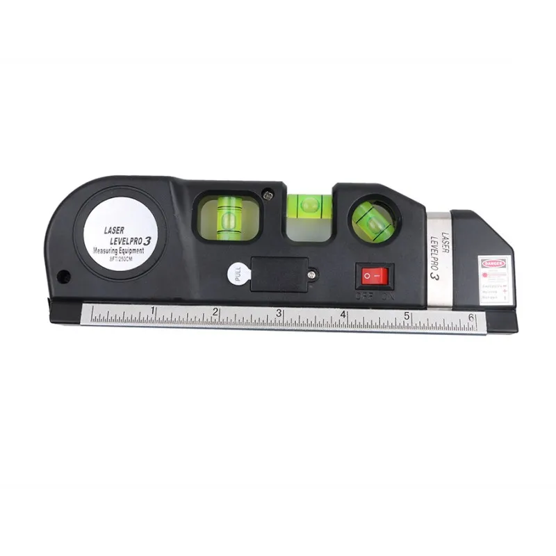 4 in 1 Infrared Laser Level Cross Line Laser Tape with 2.5m Measure Tape 1 PC multifunction laser level tools laser level tool