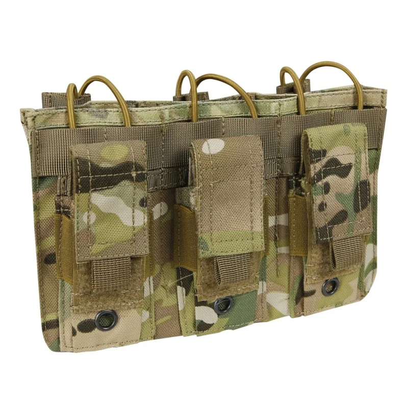 CP Multi Functional Magazine Pouch Triple Open-Top 1000D Nylon Daily Water Resistant Hunting Accessories Bag For Molle System - Цвет: CP