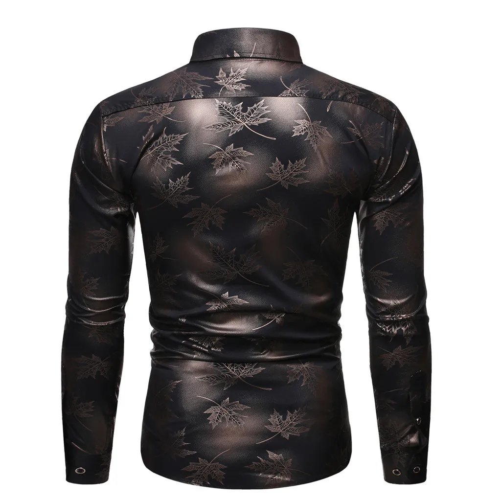 Рубашка мужская camisa masculina уличная новая стильная модная печать с длинными рукавами мужские рубашки с длинными рукавами