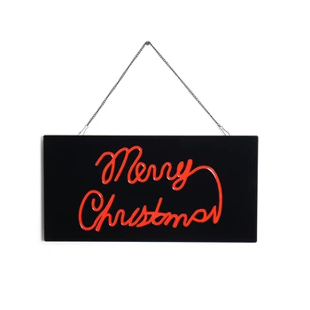 

Merry Christmas LED Neon Sign Light Board Bar Club Wall Decor LED Tube Visual Artwork Party Decoration Home Decor Night Light