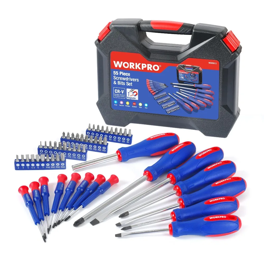 WORKPRO 55 шт. Набор отверток прецизионные отвертки Набор отверток для телефона отвертка Биты