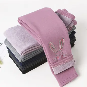 

Winter Leggings For Girls Plus Velvet Children Pants Fleece 3-10 Years Teenager Trousers Skinny Baby Leggins Toddler Clothing
