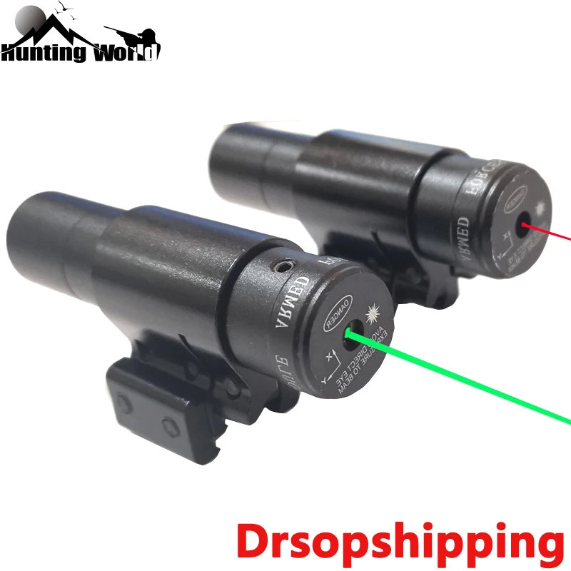 Tactical Red Green Laser Sight with Adjustable 11/20mm Rail Mount Calibration Scope for Hunting Airsoft Optic Rifle | Спорт и