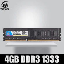 VEINEDA Dimm Ram DDR3 4 gb 1333Mhz ddr 3 PC3-10600 Compatibel 1066, 1600 Geheugen 240pin voor Alle AMD Intel Desktop