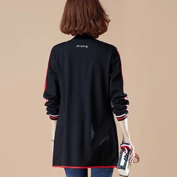 

Windbreaker New Women's 2020 Jacket Women Winter Jackets Zipper Long Sleeve Coats Female Round Neck Leisure Dust Coat CY77 s