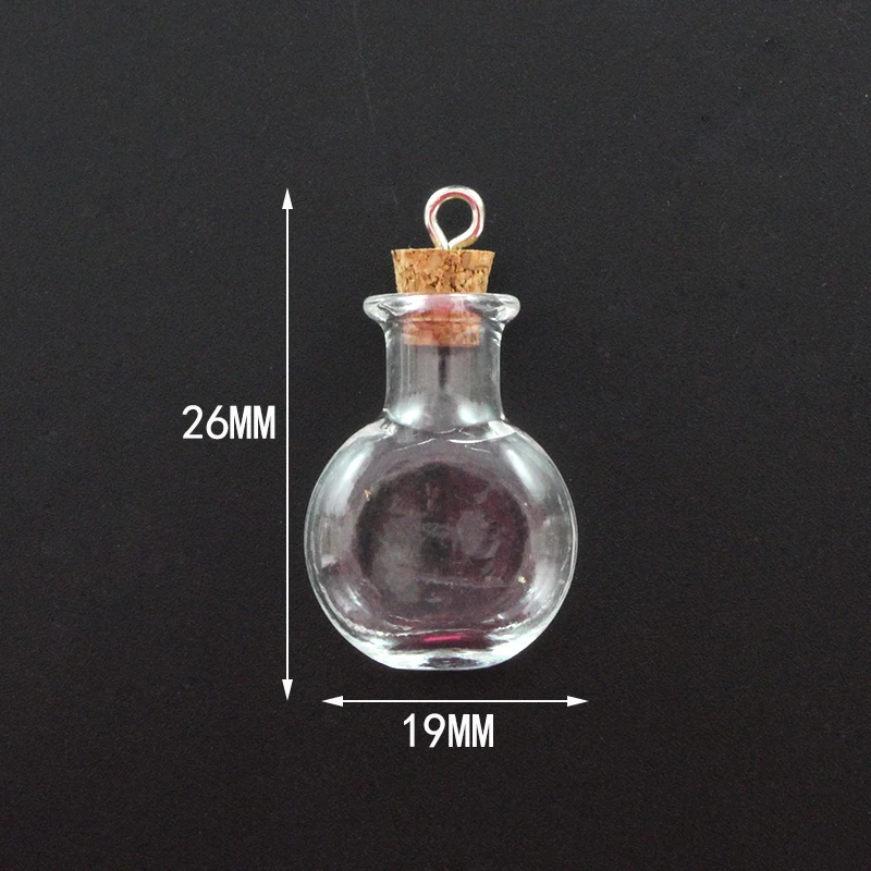5 шт. пробковая пробка маленькая пустая стеклянная бутылка Крошечные стеклянные баночки с пробкой декоративные стеклянные баночки - Окраска металла: Cognac Bottle -Screw