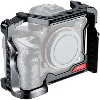 

For UURig C-R5 For Canon EOS R5 DSLR Camera Aluminum Cam Cage Protective Case Photo Studio Vlog Extension Bracket 1/4" 3/8" Hole