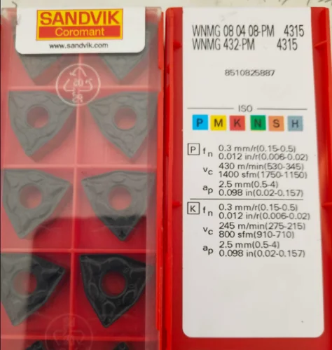 10 шт. вставки карбида WNMG080408-PM 4315