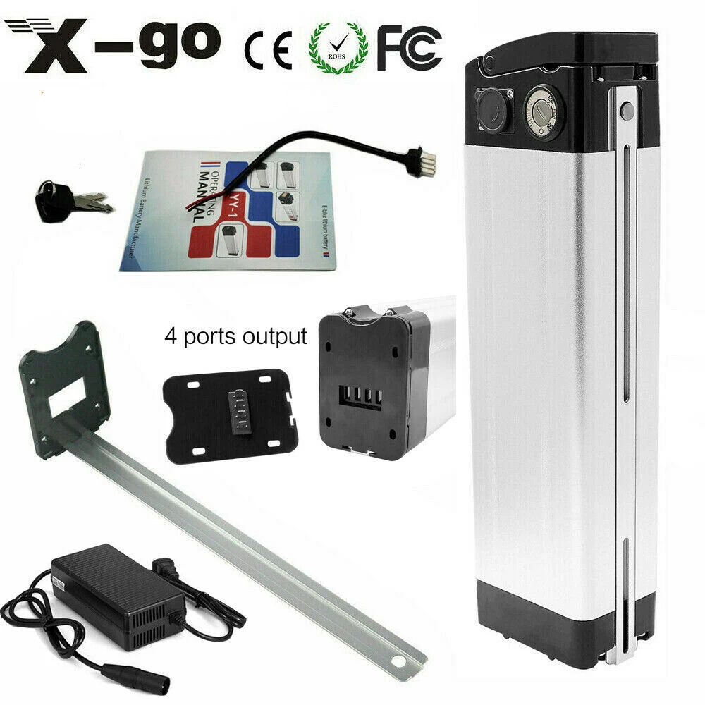 Cannon Head 24V 10Ah 350W Li-ion E-bike Battery for Electric Bicycle Two Output