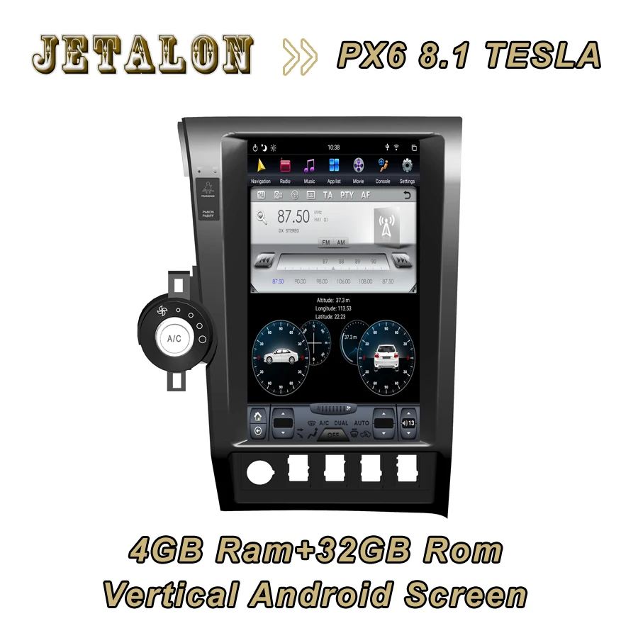 For TOYOTA TUNDRA 2007 2008-2011 13.6&quot 1280*800 High resolution 4GB ram 32GB rom Navigation Smart Car Android Vertical Screen |
