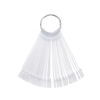 

200PCS Transparent Polish Color Plate Display Swatches False Nail Art Tips Sticks for Nail Art Display False Nail