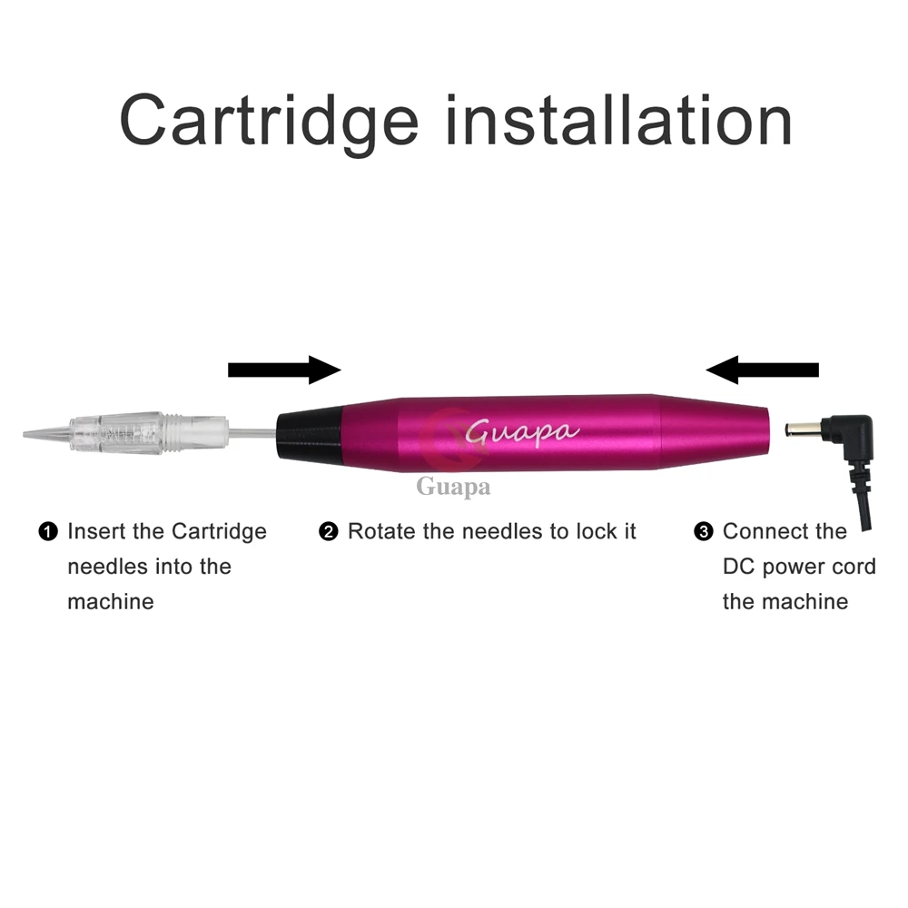 Professional Tattoo Pen Contour Tattoo Gun Machine for Permanent Makeup Eyebrow Lip with Cartridge Needles tattoo supplies tattoo kit tattoo pen