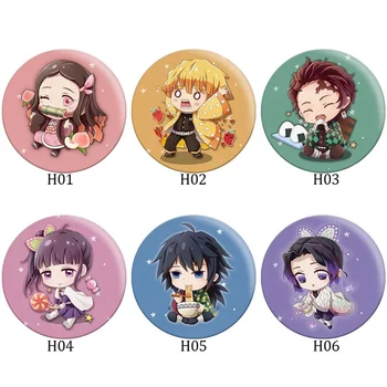 

Anime Demon Slayer: Kimetsu no Yaiba Kamado Tanjirou Pin Button Brooch Badge New