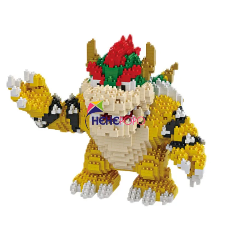 2200 шт. 21822 алмазные блоки мультяшные фигурки Koopa King аниме микро DIY строительные