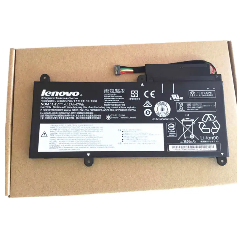 Ноутбук Замена литий-ионная батарея для lenovo E455 E450 E450C 11,4 V 47WH 3820mAh