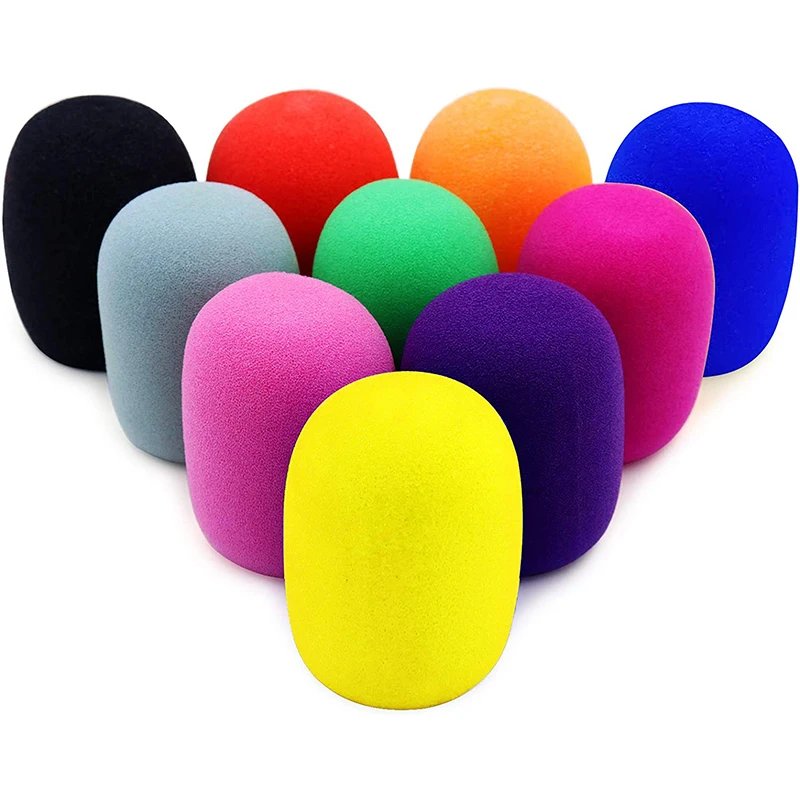 Microphone Foam Cover For Studio Interview Karaoke DJ (10 Colors)