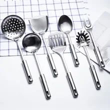 410 Нержавеющая сталь девять рукояткой из бусин из пяти предметов Кухня поставки Ladel Пособия по кулинарии подарок бытовые Комбинации набор кухонной посуды