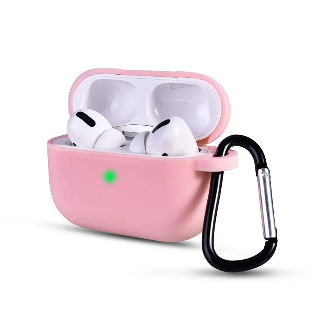 Силиконовый чехол для Air Pods pro 3 чехол Портативный беспроводной Bluetooth для ple airpods pro Чехол для наушников - Цвет: pink