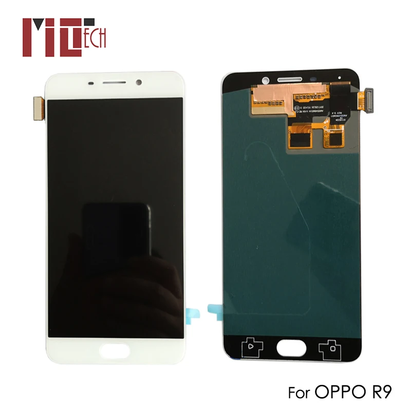 

AMOLED For OPPO R9 R9M R9TM LCD Display Touch Screen Digitizer OLED Glass Full Assembly Replacement White No/with Frame