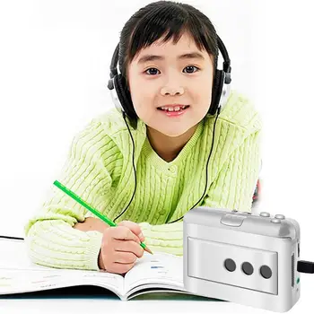 

USB Cassette Tape MP3 Conversion Player Cassette Tape Digitalization MP3 Converter Audio Output Plug and Play Portable