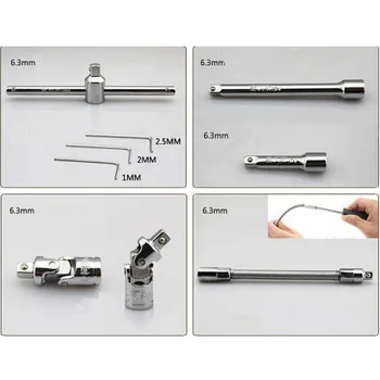 

Car Repair Tool Set Key Wrench Ratchet Socket Set Torque Wrench Combo Tools Kit Auto Repairing Tool