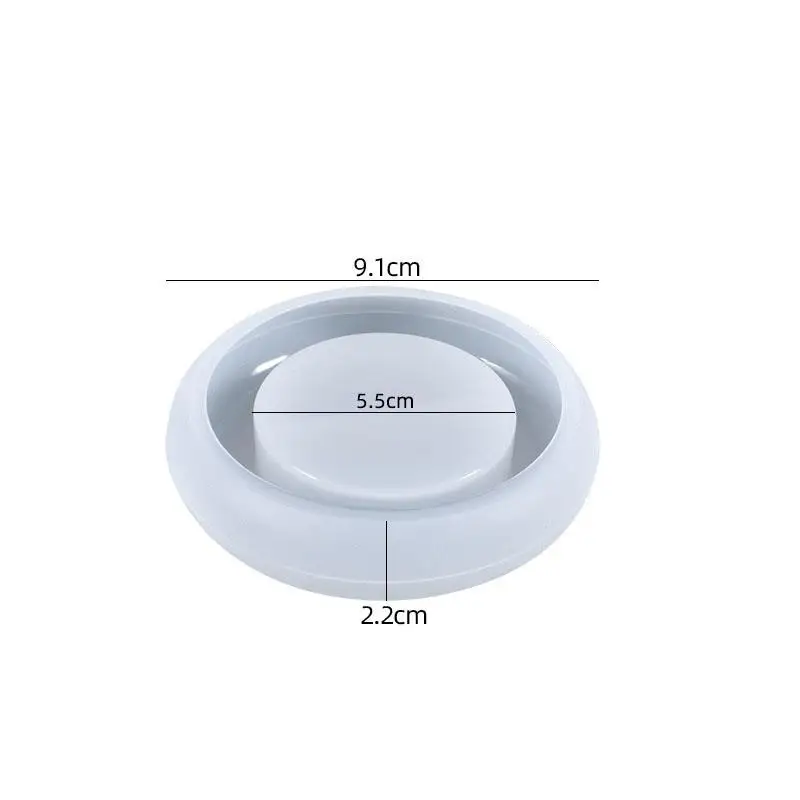 Silicone Mold Candle Holder Mould Coaster Mold Decorative Craft DIY Epoxy Resin Mould Jewelry Tool Tray Mold Resin Crafts
