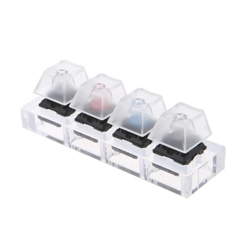 

Acrylic Mechanical Keyboards Switch 4 Translucent Clear Keycaps Tester Kit