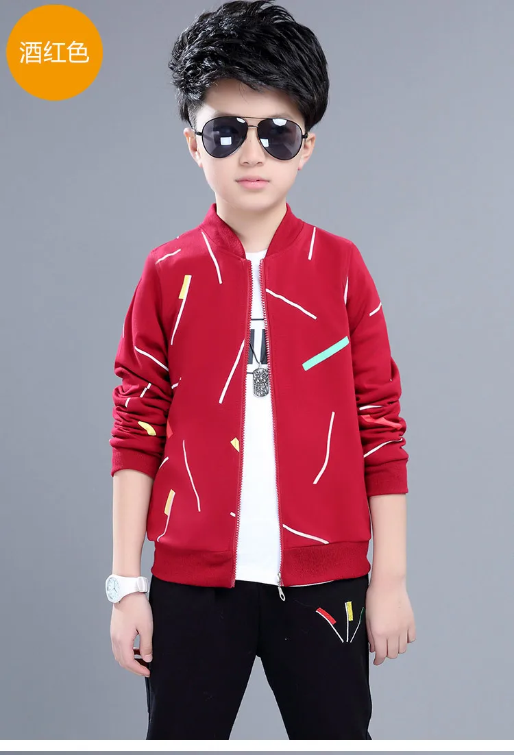 Kids Clothes Set For Boys Spring Autumn Sports Suit Long Sleeve Outwear+ Pant 2pcs Chlidren Clothing Toddler Boys Teenager 9 12