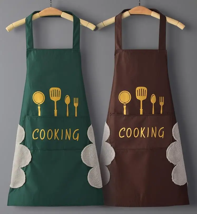 Home Kitchen Waterproof And Oilproof Cute Male And Female Work Cloth